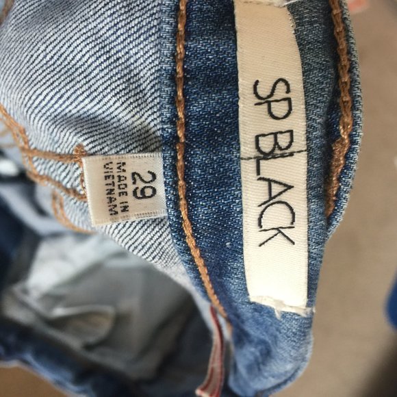 SP Black distressed jeans with bootcut flare - Picture 4 of 4